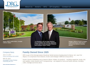 How drgnetwork.com looks like on a tablet such as an iPad.