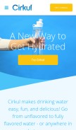 How drinkcirkul.com looks like on a mobile device such as an iPhone.