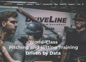 How drivelinebaseball.com looks like on a tablet such as an iPad.