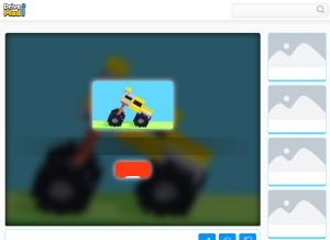 How drivemadgame.io looks like on a tablet such as an iPad.