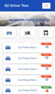 How drivertest.co.nz looks like on a mobile device such as an iPhone.