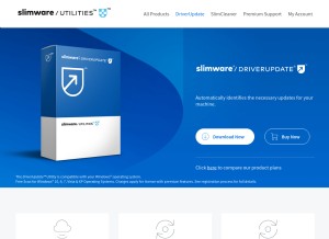 How driverupdate.net looks like on a tablet such as an iPad.