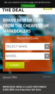How drivethedeal.com looks like on a mobile device such as an iPhone.