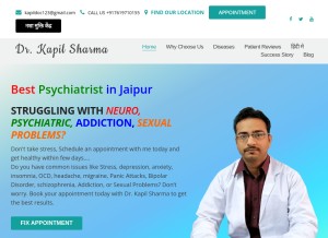 How drkapilsharma.in looks like on a tablet such as an iPad.