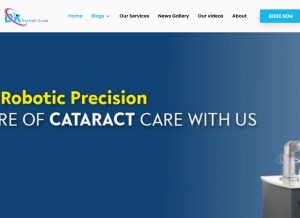 How drkashishgupta.com looks like on a tablet such as an iPad.