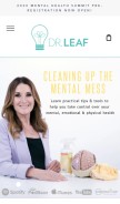 How drleaf.com looks like on a mobile device such as an iPhone.