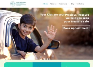 How drnalinagarwal.com looks like on a tablet such as an iPad.