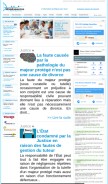 How droitissimo.com looks like on a mobile device such as an iPhone.