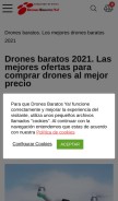 How dronesbaratosya.com looks like on a mobile device such as an iPhone.