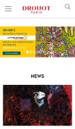 How drouot.com looks like on a mobile device such as an iPhone.