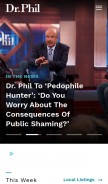 How drphil.com looks like on a mobile device such as an iPhone.