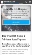 How drugabuse.com looks like on a mobile device such as an iPhone.