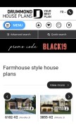 How drummondhouseplans.com looks like on a mobile device such as an iPhone.