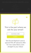 How drunkelephant.com looks like on a mobile device such as an iPhone.