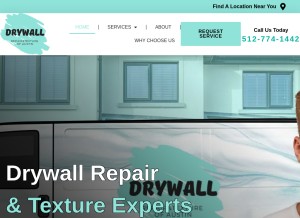 How drywallrepairatx.com looks like on a tablet such as an iPad.
