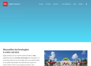 How ds.com.tn looks like on a tablet such as an iPad.