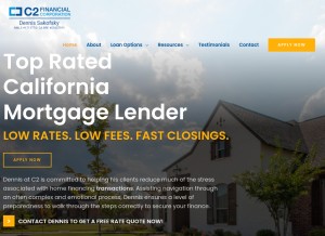 How dsakofskyc2mortgage.com looks like on a tablet such as an iPad.