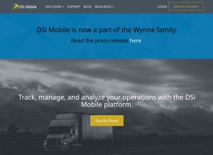 How dsimobile.com looks like on a tablet such as an iPad.