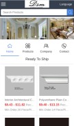 How dsmdecor.com looks like on a mobile device such as an iPhone.
