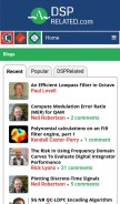 How dsprelated.com looks like on a mobile device such as an iPhone.