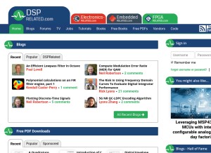 How dsprelated.com looks like on a tablet such as an iPad.
