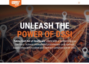 How dssi.net looks like on a tablet such as an iPad.
