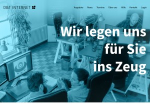 How dt-internet.de looks like on a tablet such as an iPad.
