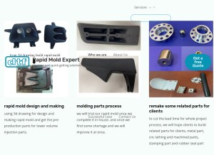 How dtfmoldmaker.com looks like on a tablet such as an iPad.