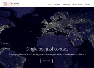 How dtscout.com looks like on a tablet such as an iPad.