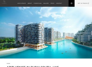 How dubai-south-venice.com looks like on a tablet such as an iPad.