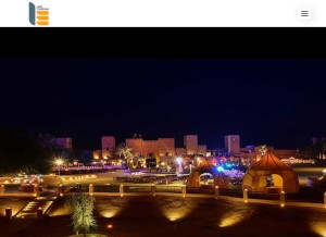 How dubaidesertsafariplan.com looks like on a tablet such as an iPad.