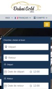 How dubaigoldcars.com looks like on a mobile device such as an iPhone.
