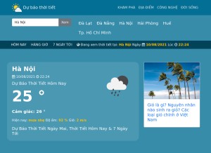 How dubaothoitiet.info looks like on a tablet such as an iPad.