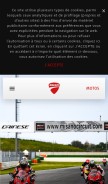 How ducati.com looks like on a mobile device such as an iPhone.
