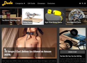 How dude.li looks like on a tablet such as an iPad.