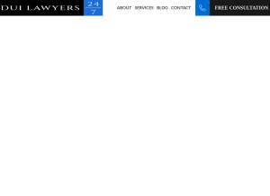 How duilawyers247.com looks like on a tablet such as an iPad.
