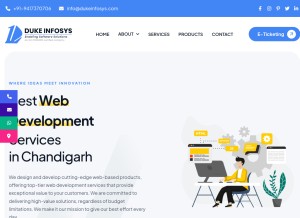How dukeinfosys.com looks like on a tablet such as an iPad.