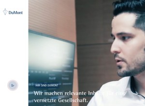 How dumontnet.de looks like on a tablet such as an iPad.