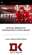 How duncankeith.com looks like on a mobile device such as an iPhone.
