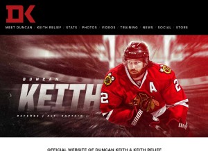 How duncankeith.com looks like on a tablet such as an iPad.
