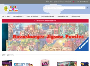 How duncanstoys.com looks like on a tablet such as an iPad.