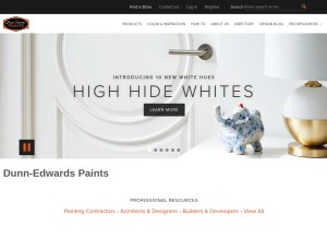 How dunnedwards.com looks like on a tablet such as an iPad.