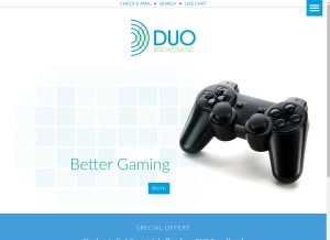 How duo-county.com looks like on a tablet such as an iPad.