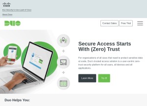 How duo.com looks like on a tablet such as an iPad.