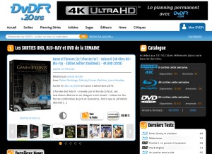 How dvdfr.com looks like on a tablet such as an iPad.