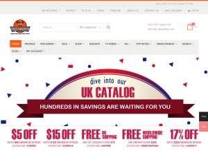 How dvdplanetstore.pk looks like on a tablet such as an iPad.