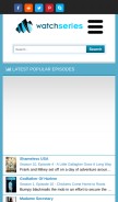 How dwatchseries.to looks like on a mobile device such as an iPhone.
