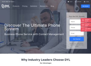 How dyl.com looks like on a tablet such as an iPad.