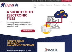 How dynafile.com looks like on a tablet such as an iPad.