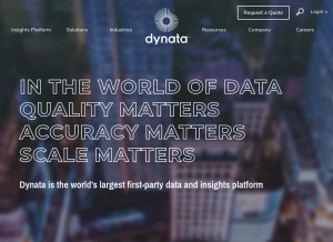How dynata.com looks like on a tablet such as an iPad.